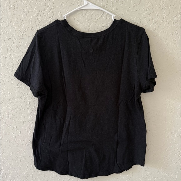 Lululemon Love Curved-Hem Crewneck T-Shirt Charcoal Gray size 10 - Picture 3 of 3